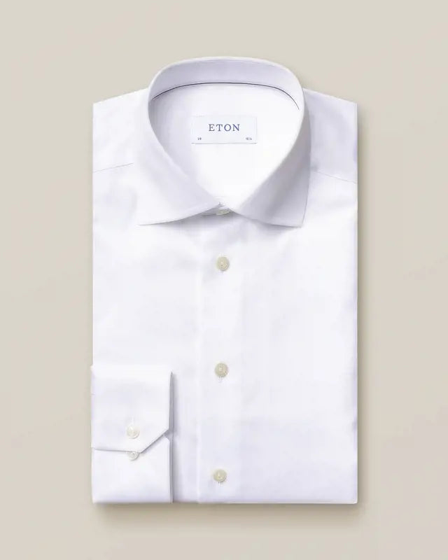 Eton White CONTEMPORARY Signature Twill Shirt